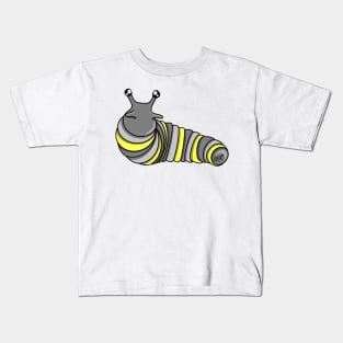 Demigender Pride Fidget Slug Kids T-Shirt